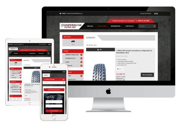 Drupal 8 webshop - szuperolcsogumi.hu